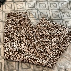 Cheetah print pants